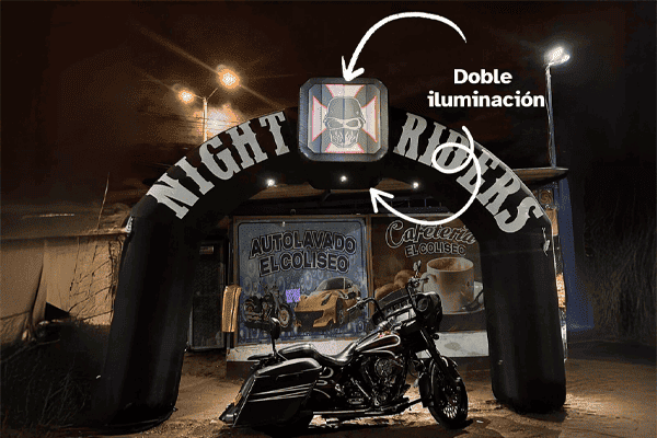 Arco con Doble Iluminación